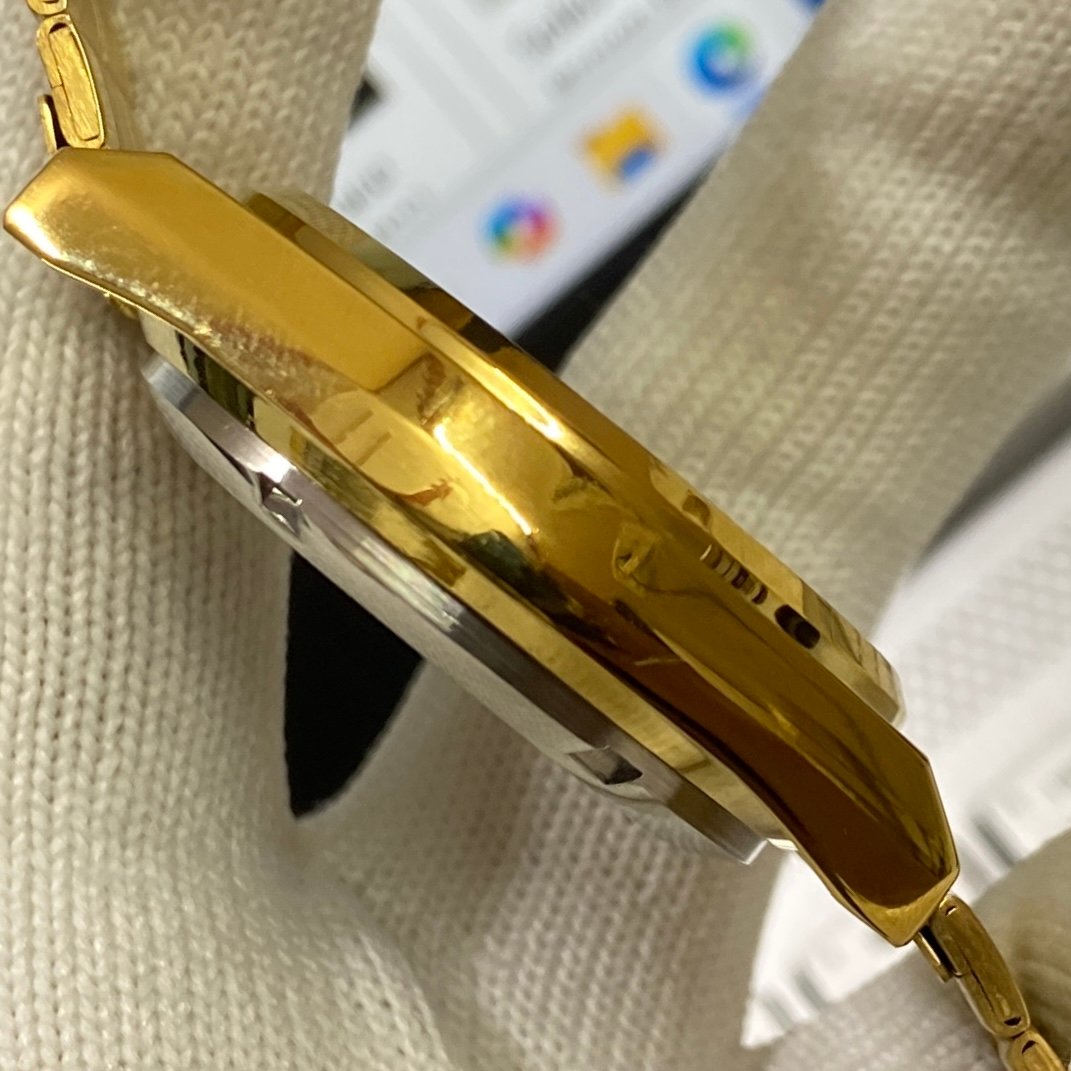Vintage Seiko 5 Gold Plated Automatic17Jewels Cal. 6309 Golden Face Men's Wrist Watch SC05