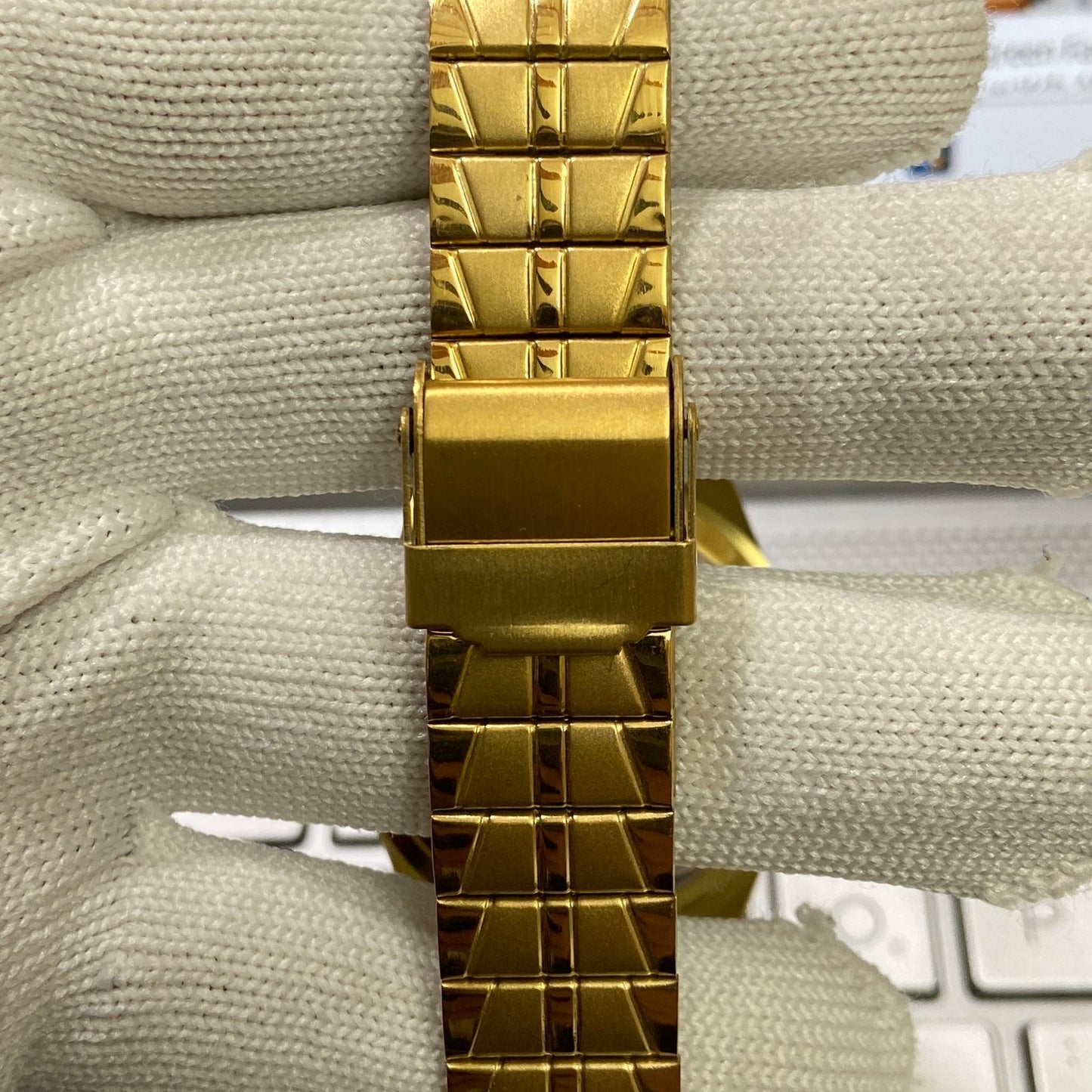 Vintage Seiko 5 Gold Plated Automatic17Jewels Cal. 6309 Golden Face Men's Wrist Watch SC05