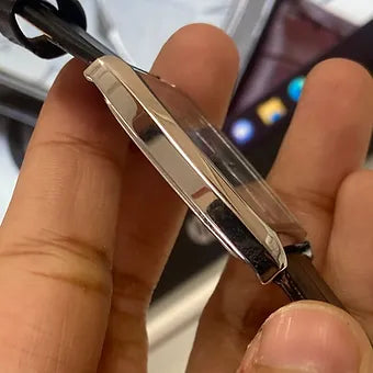 MOD Seiko Slim Barrel Quartz Black Face Black Band Men's Wrist Watch C82