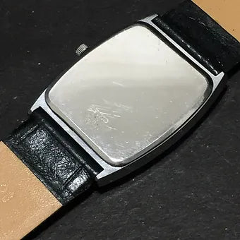 MOD Seiko Slim Barrel Quartz Red Face Black Band Men's Wrist Watch C85