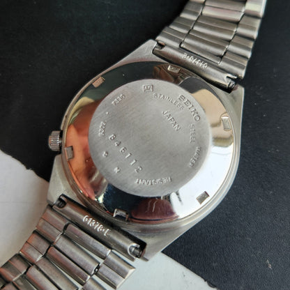 Vintage 1978 Original Seiko 5 Automatic 6309-7330 Gray Face 17 Jewels Day-Date Japanese Men's Wrist Watch EG07