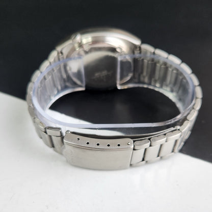 Vintage 1984 Original Seiko 5 Automatic 6309-5230 Silver Face 17 Jewels Day-Date Japanese Men's Wrist Watch EG08