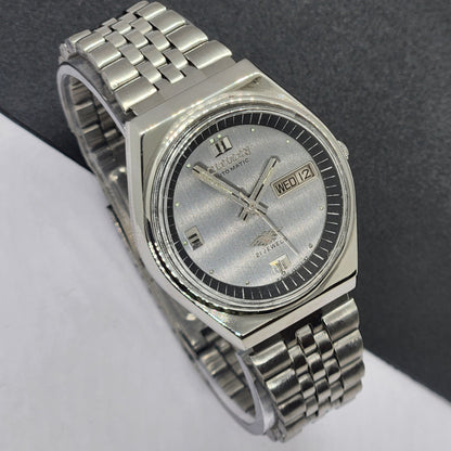Vintage 1977 Original Citizen Automatic Cal. 8200 Gray Face 21 Jewels Day-Date Japanese Men's Wrist Watch EG30