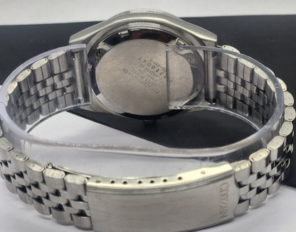 Vintage 1993 Original Citizen Automatic Cal. 8200 Gray Face 21 Jewels Day-Date Japanese Men's Wrist Watch EG33