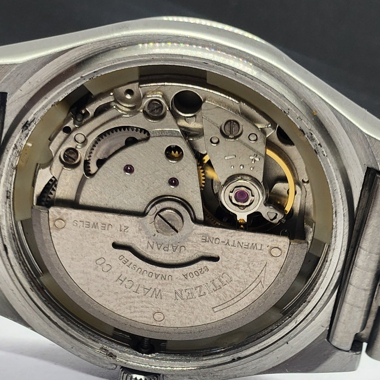 Vintage 1993 Original Citizen Automatic Cal. 8200 Gray Face 21 Jewels Day-Date Japanese Men's Wrist Watch EG33