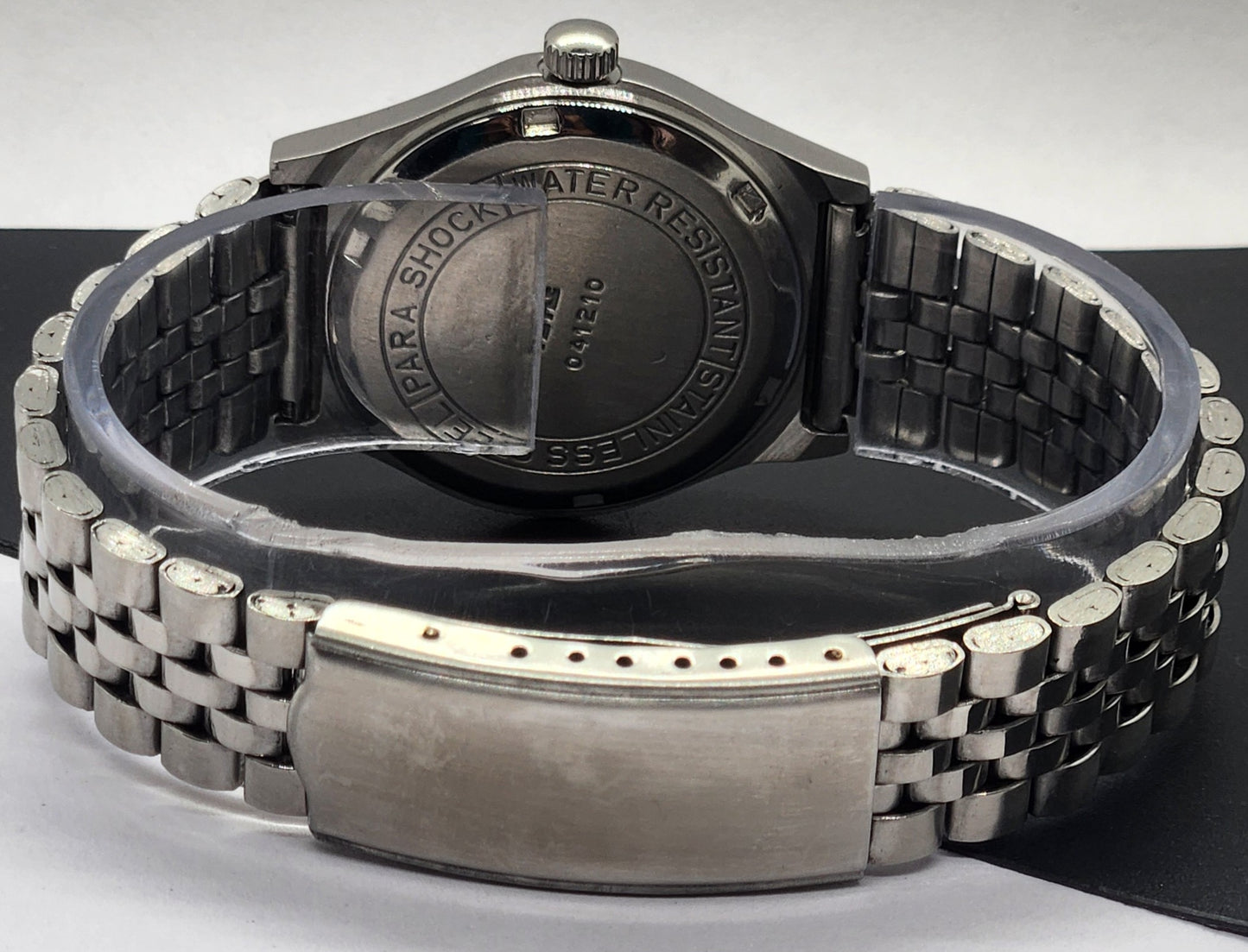 Vintage Original HMT Deepak Hand Winding 17 Jewels White Face Silver Band Men's Wrist Watch F04