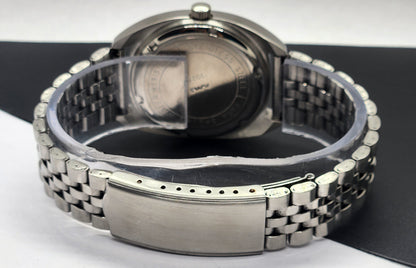 Vintage Original HMT Kohinoor Hand Winding 17 Jewels White Face Silver Bracelet Men's Wrist Watch F10