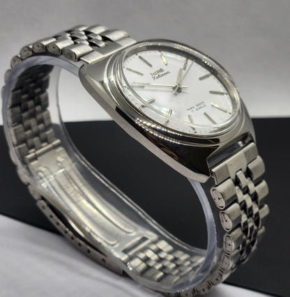 Vintage Original HMT Kohinoor Hand Winding 17 Jewels White Face Silver Jubilee Bracelet Men's Wrist Watch F13