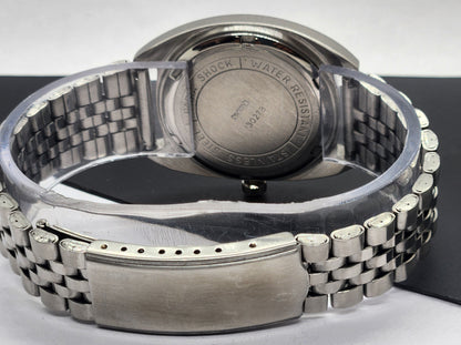 Vintage Original HMT Ashok Hand Winding 17 Jewels Black Face Silver Bracelet Men's Wrist Watch F22