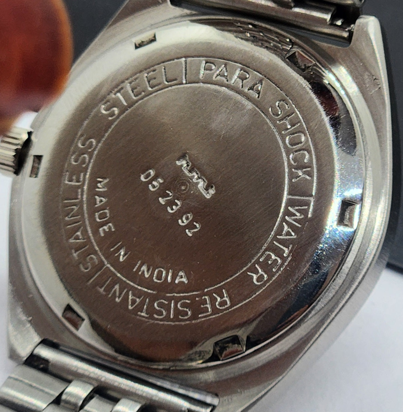 Vintage Original HMT Ashok Hand Winding 17 Jewels Silver Face Silver Bracelet Men's Wrist Watch F33