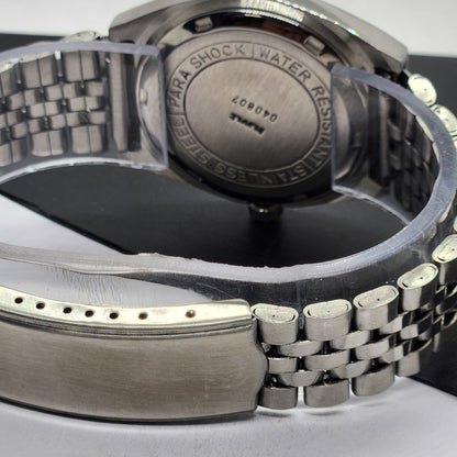 Vintage Original HMT Rohit Hand Winding 17 Jewels Golden Face Silver Bracelet Men's Wrist Watch F51