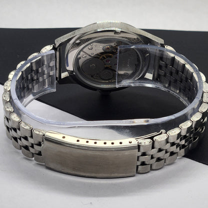 Vintage HMT Janata Devanagari Hand Winding 17 Jewels Yellow Face Jubilee Bracelet Men's Wrist Watch F67