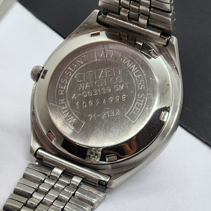 Vintage 1991 Original Citizen Automatic Cal. 8200 Black Face 21 Jewels Day-Date Japanese Men's Wrist Watch EG43