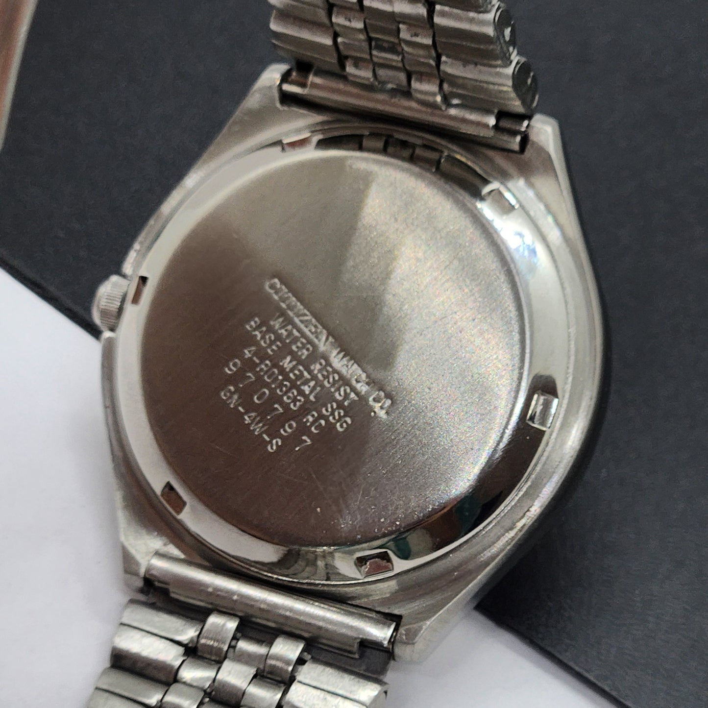 Vintage 1989 Original Citizen Automatic Cal. 8200 Off White Face 21 Jewels Day-Date Japanese Men's Wrist Watch EG51