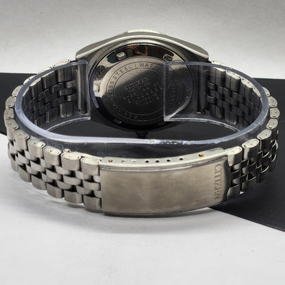 Vintage 1990 Original Citizen Automatic Cal. 8200 Black Face 21 Jewels Day-Date Japanese Men's Wrist Watch EG52