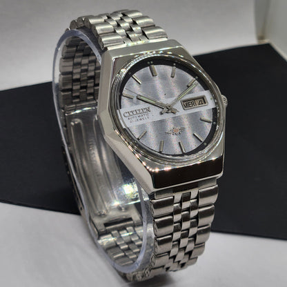 Vintage 1981 Original Citizen Automatic Cal. 8200 Gray Face 21 Jewels Day-Date Japanese Men's Wrist Watch EG53