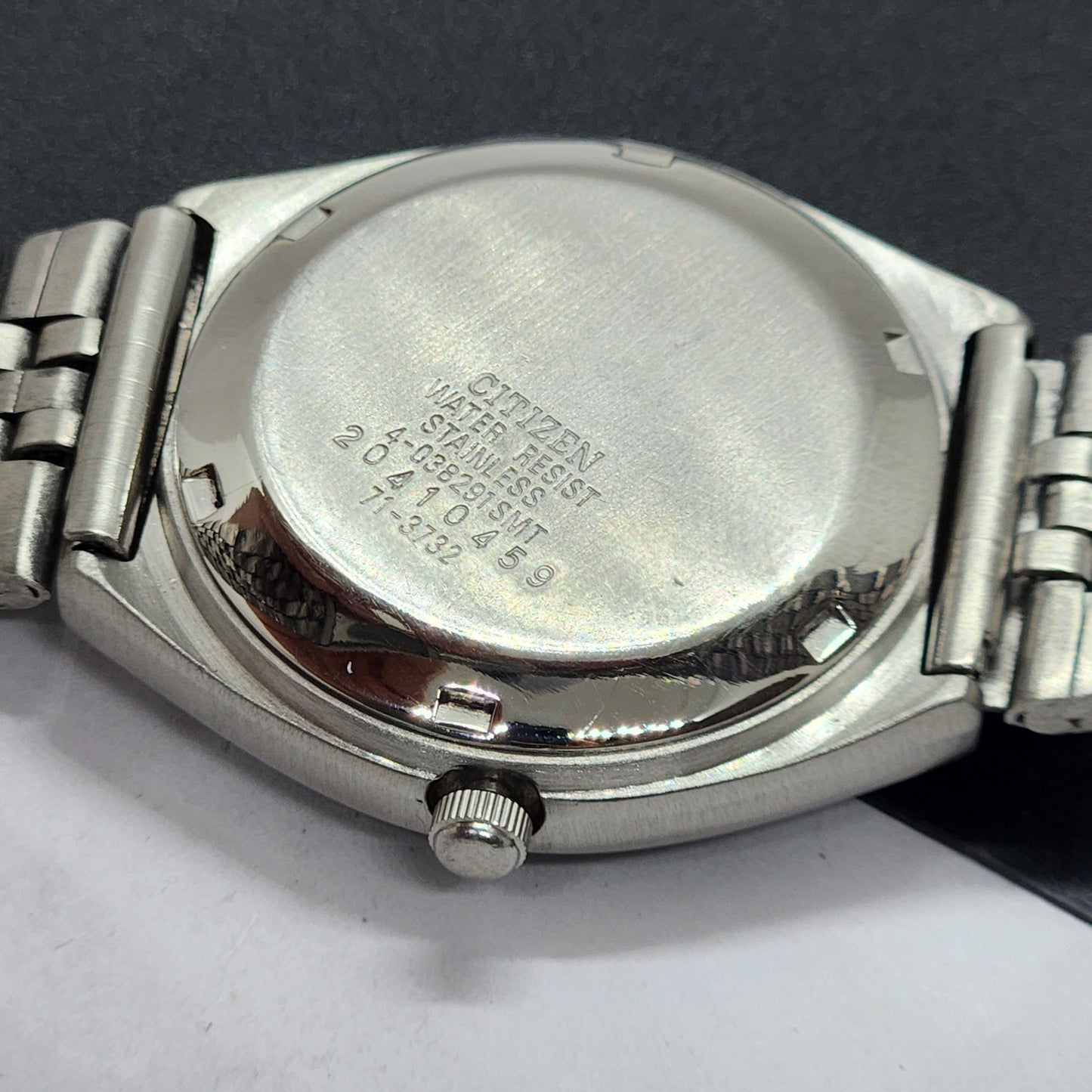 Vintage 1982 Original Citizen Automatic Cal. 8200 Blue Face 21 Jewels Day-Date Japanese Men's Wrist Watch EG54