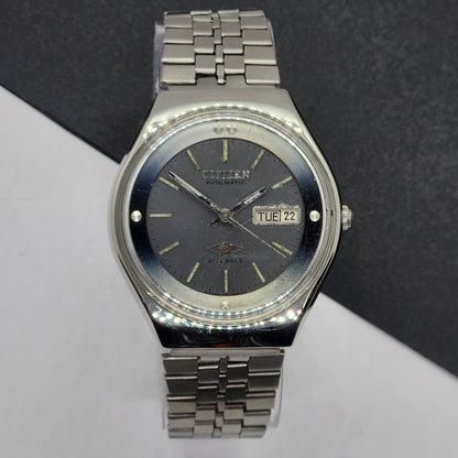 Vintage Original Citizen 1980  Automatic Cal. 8200 Gray Face 21 Jewels Day-Date Japanese Men's Wrist Watch EG63