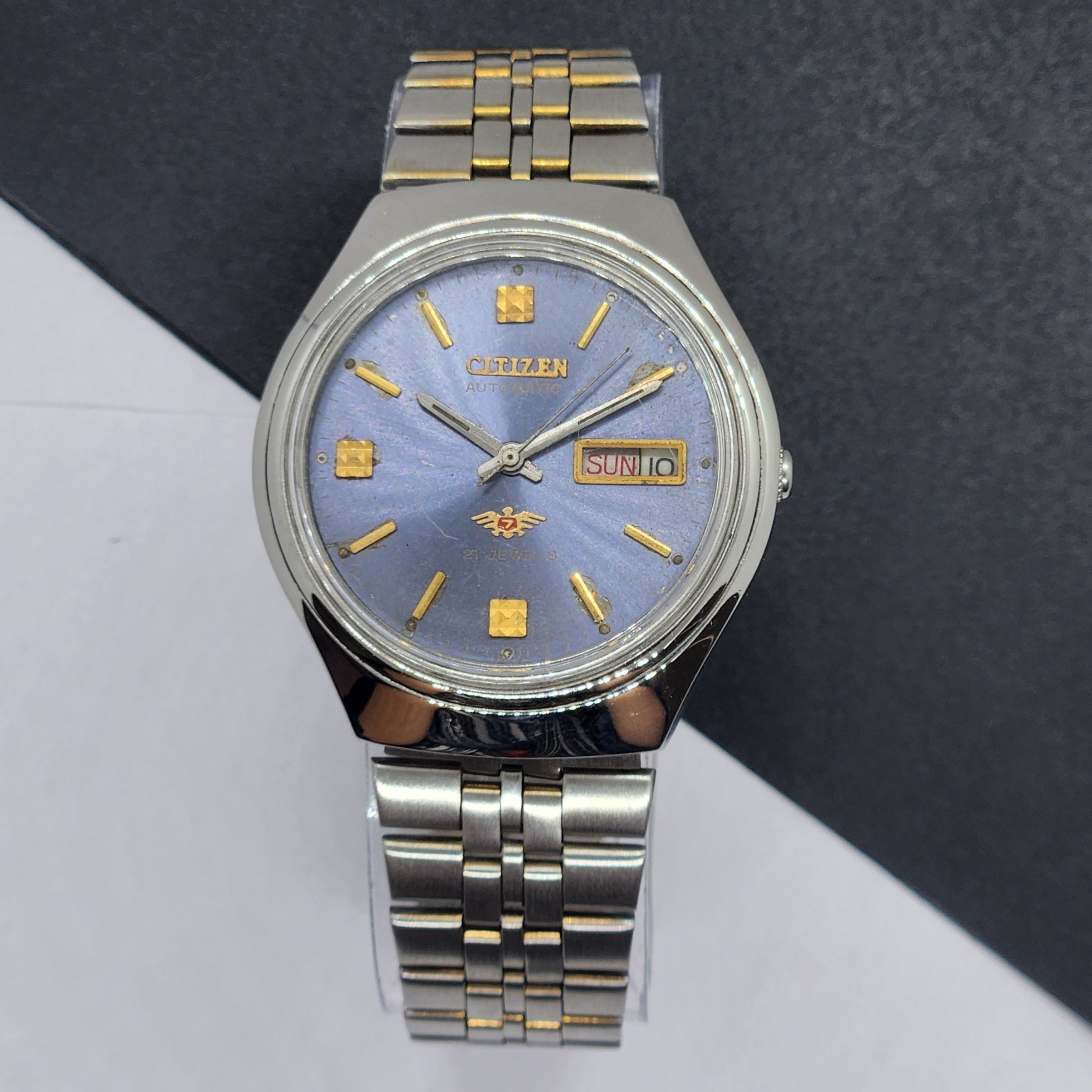 時計 CITIZEN AUTOMATIC 21JEWEL Vintage 1976 Original Citizen Automatic Cal. 8200 Blue Face