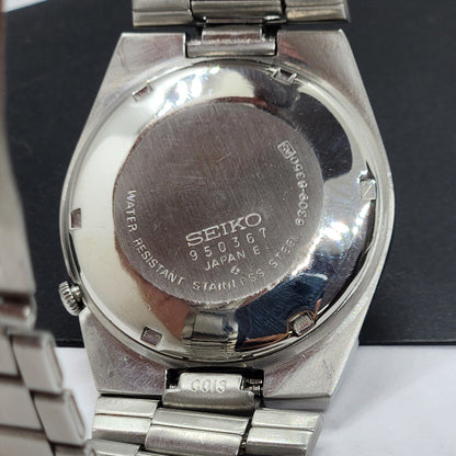 Vintage 1979 Original Seiko 5 Automatic 6309-9350 Gray Face 17 Jewels Day-Date Japanese Men's Wrist Watch EG71