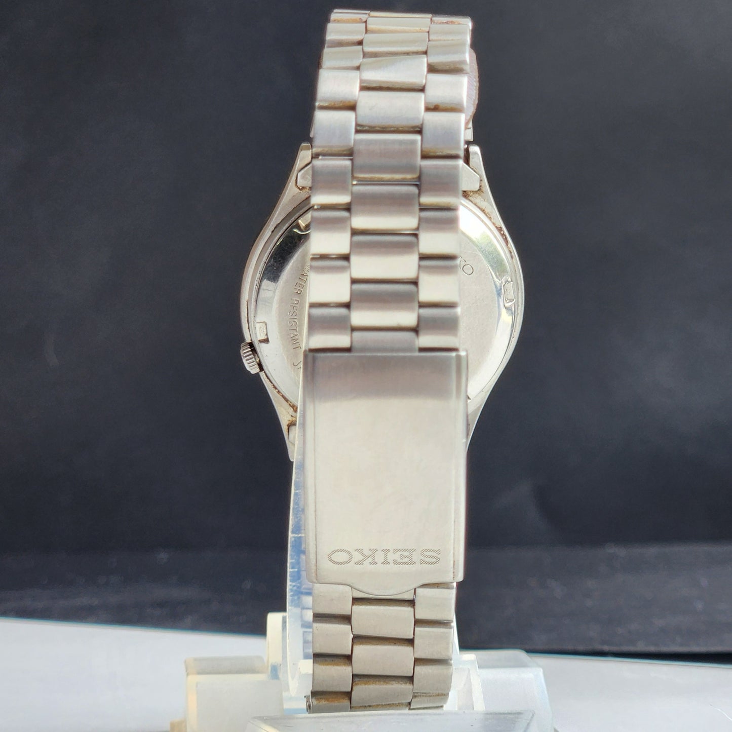 Vintage 1971 Original Seiko 5 Automatic 7019-8180 Golden Face 21 Jewels Day-Date Japanese Men's Wrist Watch EG89