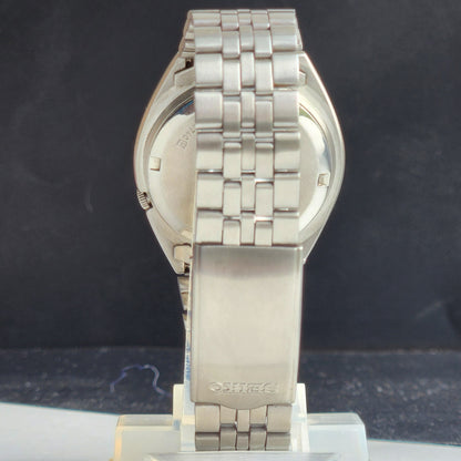 Vintage 1985 Original Seiko 5 Automatic 7009-8740 Golden Face 17 Jewels Day-Date Japanese Men's Wrist Watch EG93