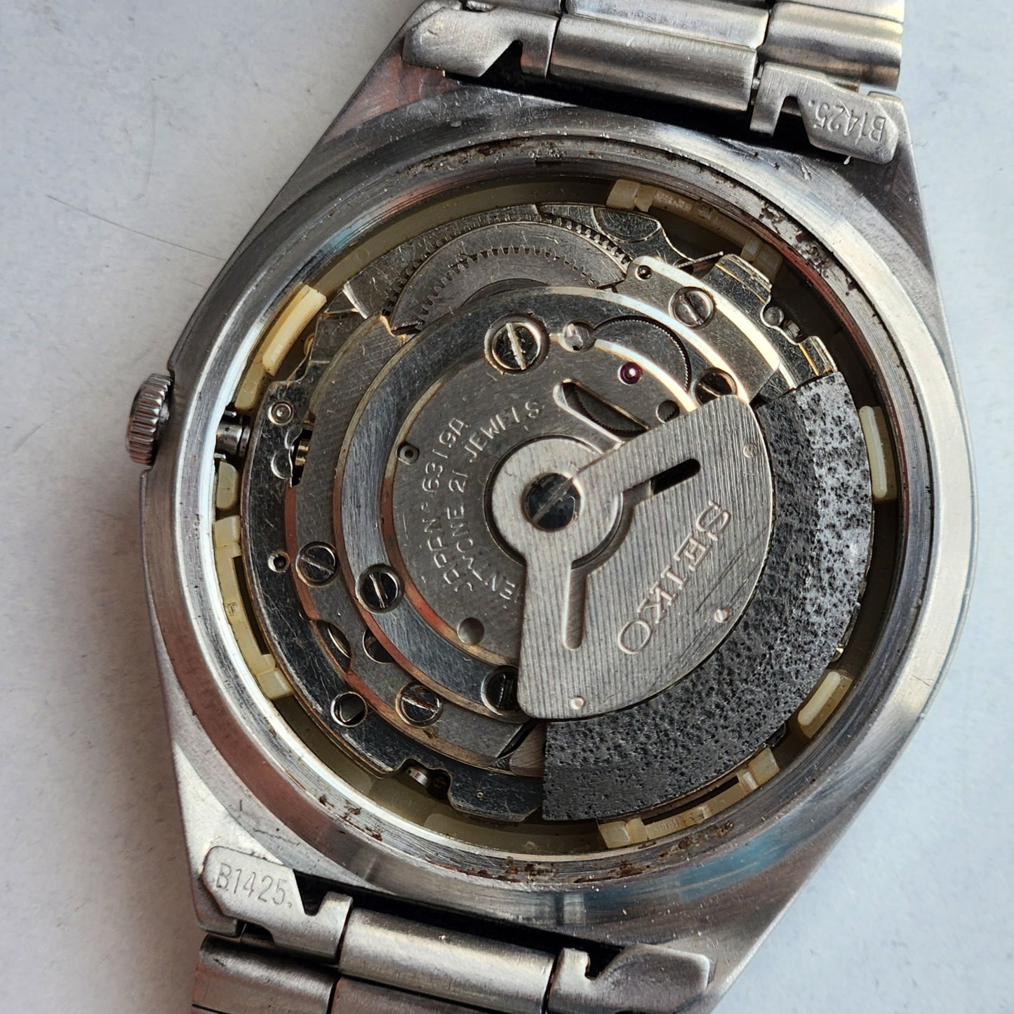Vintage 1976 Original Seiko 5 Automatic 6309-8970 Brown Face 21 Jewels Day-Date Japanese Men's Wrist Watch EG100