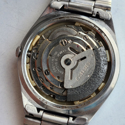 Vintage 1976 Original Seiko 5 Automatic 6309-8970 Brown Face 21 Jewels Day-Date Japanese Men's Wrist Watch EG100