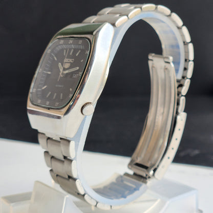 Vintage 1983 Original Seiko 5 Automatic 6309-532A Black Face 17 Jewels Day-Date Japanese Men's Wrist Watch EG103