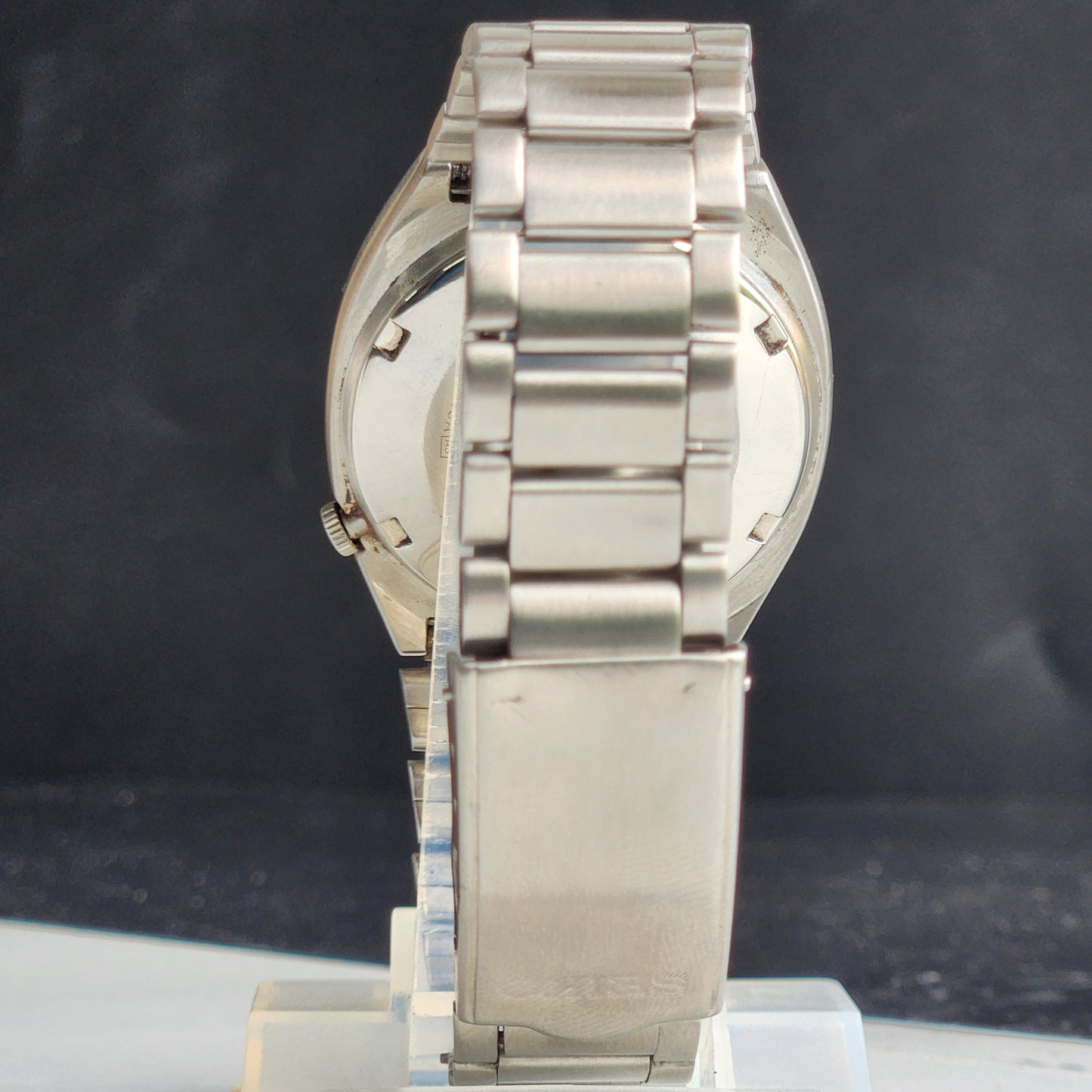 Vintage 1983 Original Seiko 5 Automatic 6309-532A Black Face 17 Jewels Day-Date Japanese Men's Wrist Watch EG103