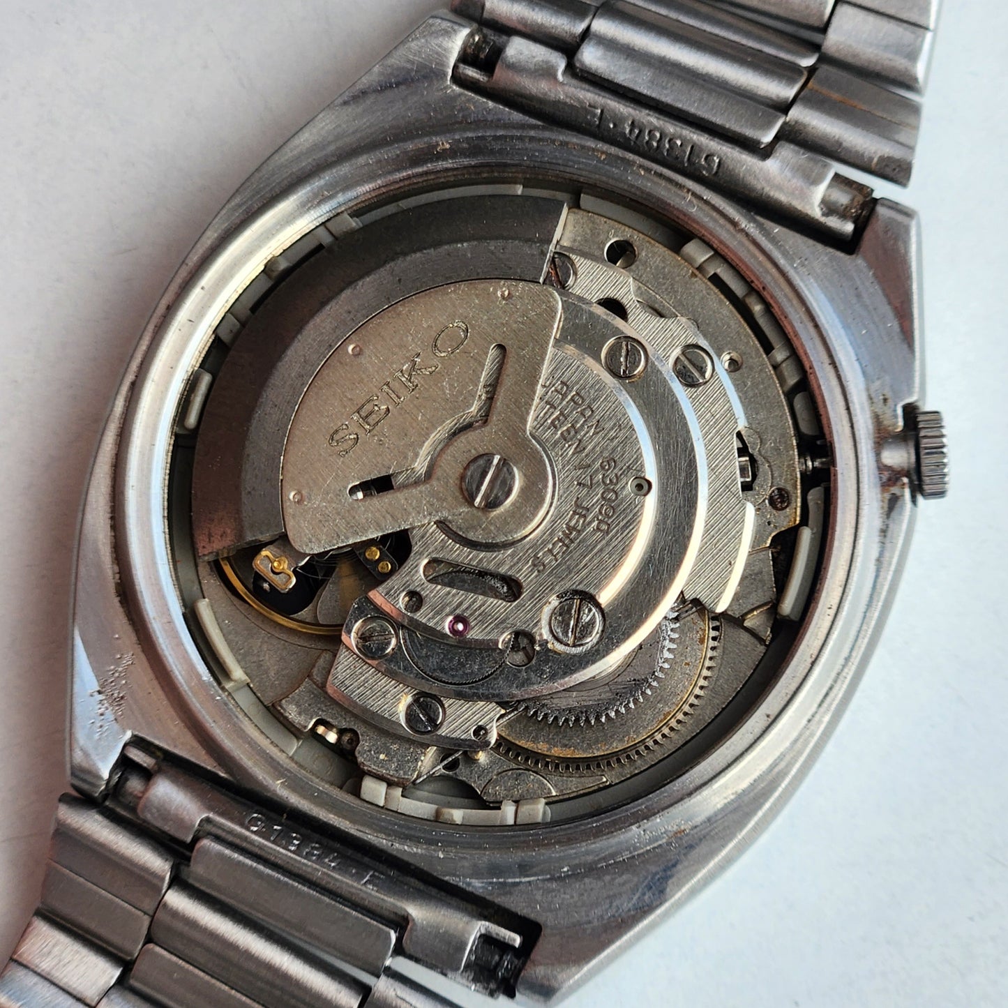 Vintage 1983 Original Seiko 5 Automatic 6309-532A Black Face 17 Jewels Day-Date Japanese Men's Wrist Watch EG103