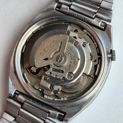 Vintage 1983 Original Seiko 5 Automatic 6309-532A Black Face 17 Jewels Day-Date Japanese Men's Wrist Watch EG103