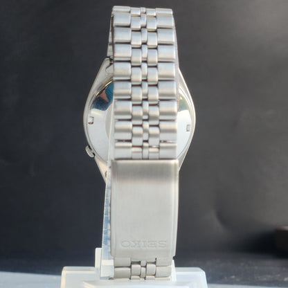 Vintage 1981 Original Seiko 5 Automatic 6309-7150 Black Face 17 Jewels Day-Date Japanese Men's Wrist Watch EG104