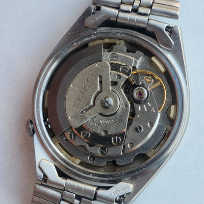 Vintage 1981 Original Seiko 5 Automatic 6309-7150 Black Face 17 Jewels Day-Date Japanese Men's Wrist Watch EG104