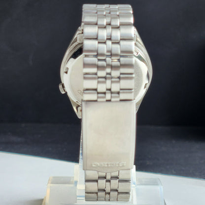 Vintage 1977 Original Seiko 5 Automatic 7019-8180 Silver Face 21 Jewels Day-Date Japanese Men's Wrist Watch EG109
