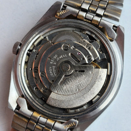 Vintage 1978 Original Seiko 5 Automatic 6309-8020 0ff White Face 17 Jewels Day-Date Japanese Men's Wrist Watch EG111