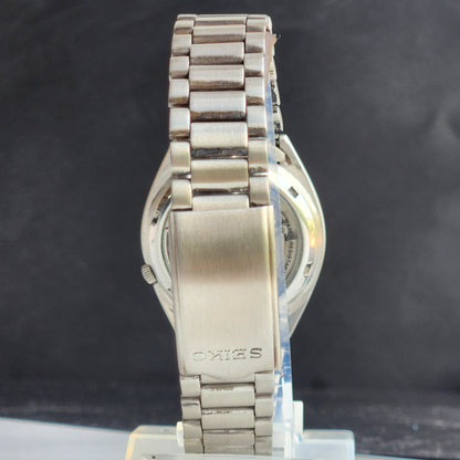 Vintage Original Seiko 5 Automatic 7S26-02V0 Gray Face 21 Jewels Exhibition Back Day-Date Japanese Men's Wrist Watch EG147