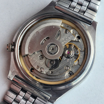Vintage 1980 Original Seiko 5 Automatic 7009-3161  Black Face 17 Jewels Day-Date Japanese Men's Wrist Watch EG116