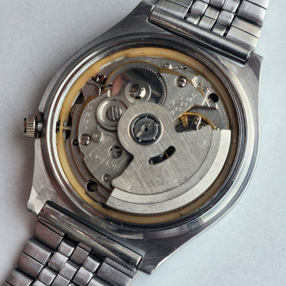 Vintage 1980 Original Seiko 5 Automatic 7009-3161  Black Face 17 Jewels Day-Date Japanese Men's Wrist Watch EG116