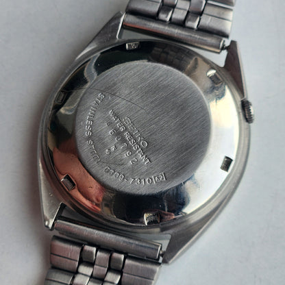 Vintage 1984 Original Seiko 5 Automatic 6309-7310  Grey Face 17 Jewels Day-Date Japanese Men's Wrist Watch EG117