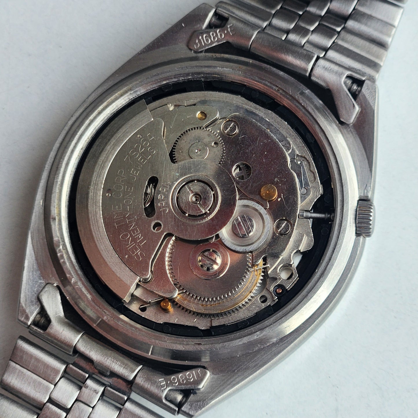 Vintage 1997 Original Seiko 5 Automatic 7S26-3040  Black Face 21 Jewels Day-Date Japanese Men's Wrist Watch EG119