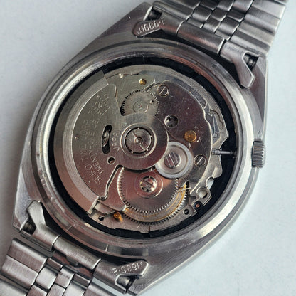 Vintage 1997 Original Seiko 5 Automatic 7S26-3040  Black Face 21 Jewels Day-Date Japanese Men's Wrist Watch EG119