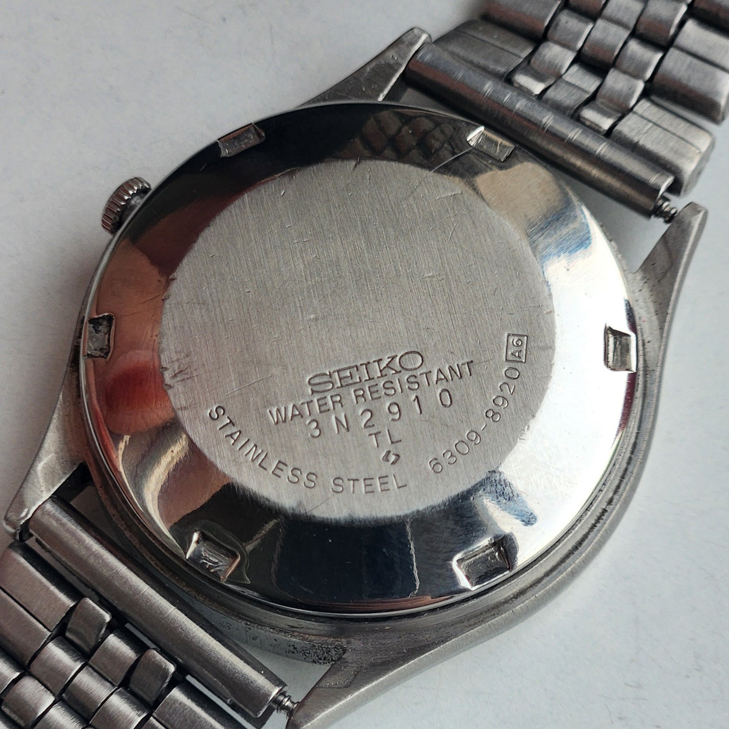 Vintage 1983 Original Seiko 5 Automatic 6309-8920  Black Face 17 Jewels Day-Date Japanese Men's Wrist Watch EG123