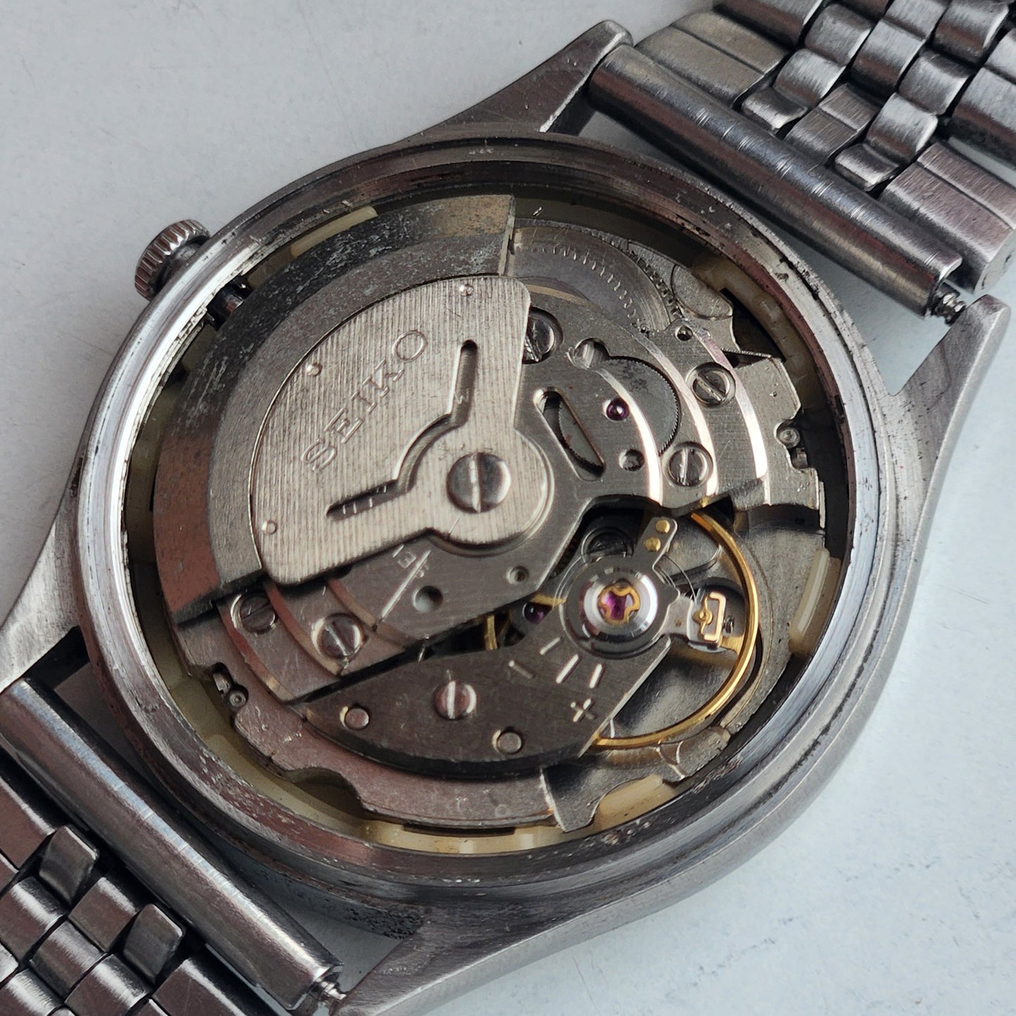 Vintage 1983 Original Seiko 5 Automatic 6309-8920  Black Face 17 Jewels Day-Date Japanese Men's Wrist Watch EG123