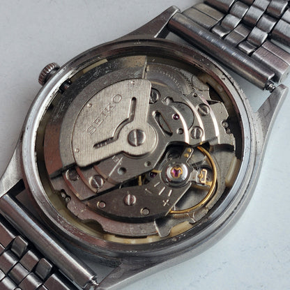 Vintage 1983 Original Seiko 5 Automatic 6309-8920  Black Face 17 Jewels Day-Date Japanese Men's Wrist Watch EG123