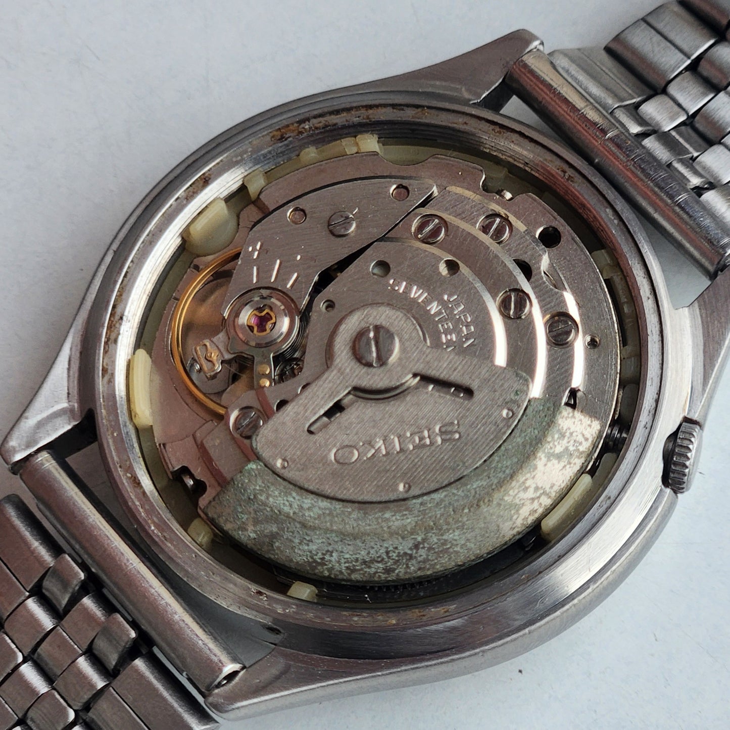 Vintage 1982 Original Seiko 5 Automatic 6309-5680  Black Face 17 Jewels Day-Date Japanese Men's Wrist Watch EG126