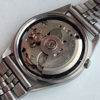 Vintage 1980 Original Seiko 5 Automatic 7009-3061  Black Face 17 Jewels Day-Date Japanese Men's Wrist Watch EG125