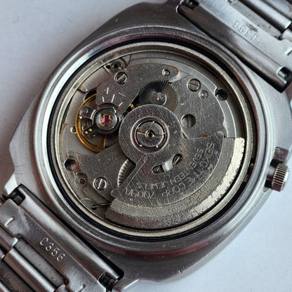 Vintage 1981 Original Seiko 5 Automatic 7009-5150  Black Face 17 Jewels Day-Date Japanese Men's Wrist Watch EG130
