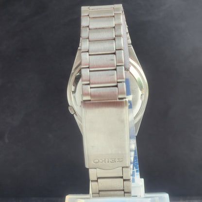 Vintage 1997 Original Seiko 5 Automatic 7S26-3130  White Face 21 Jewels Day-Date Japanese Men's Wrist Watch EG131
