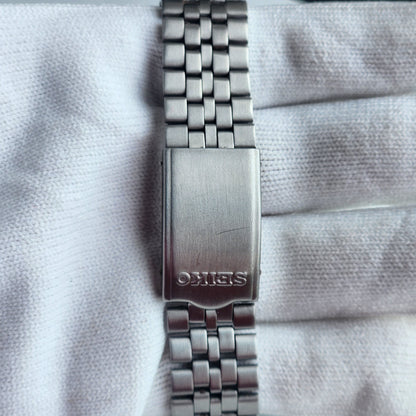 Vintage 1982 Original Seiko 5 Automatic 7009-3170 Black Face 17 Jewels Day-Date Japanese Men's Wrist Watch EG133